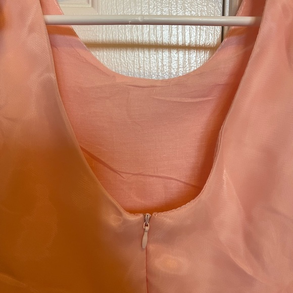 Peach dress. Formal - Picture 5 of 5